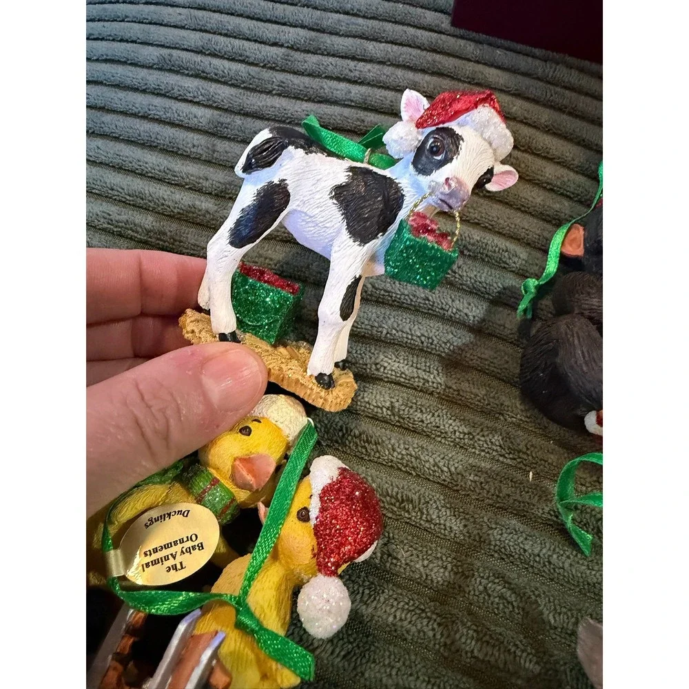 The‎ Danbury Mint Baby Animal Ornaments Collection Set Of 10 Christmas Holiday